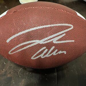 Josh Allen signed full-size Buffalo Bills QB autographed football w/COA 891